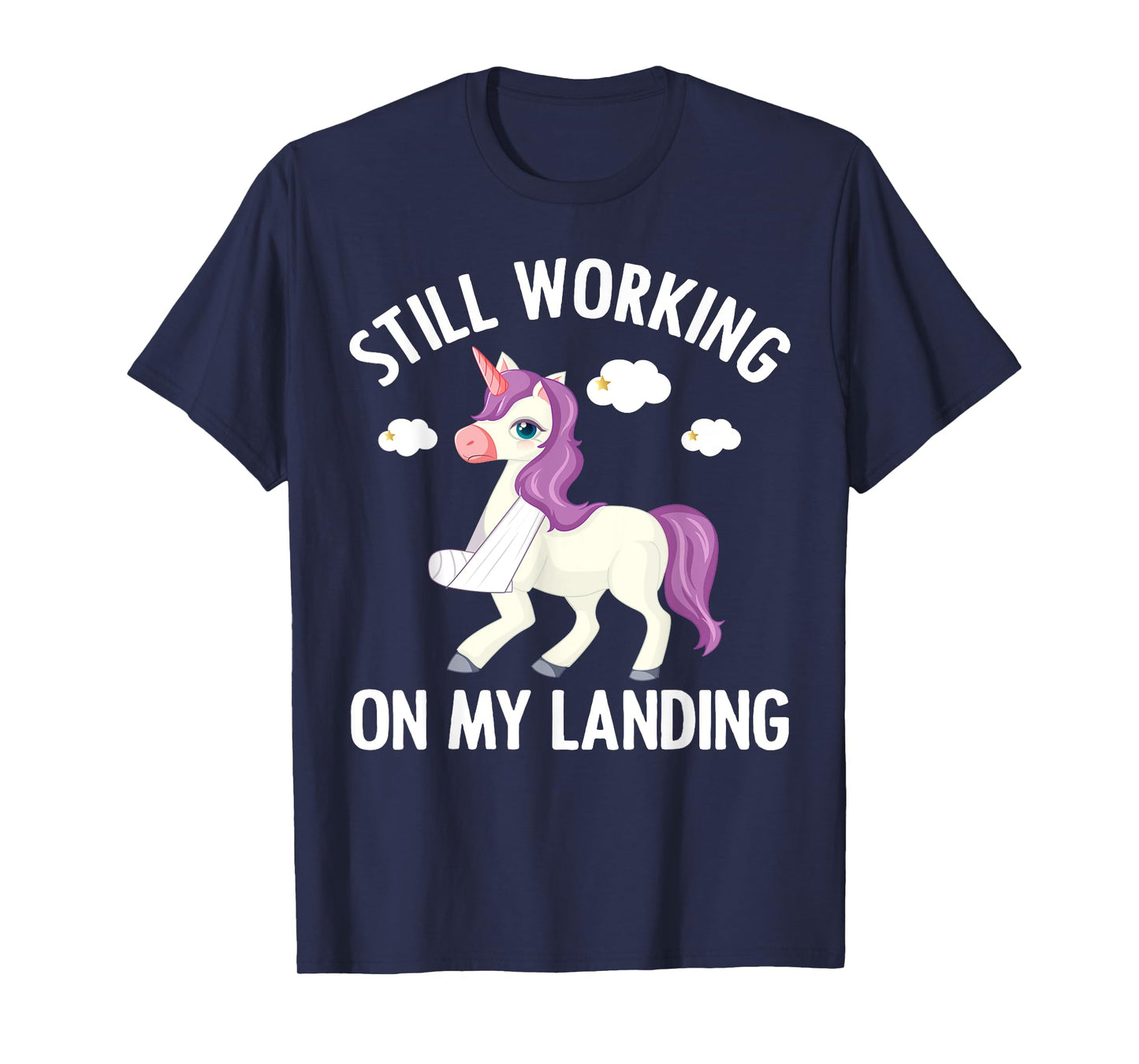 Cool Broken Arm For Men Women Broke Elbow Hand Unicorn T-Shirt