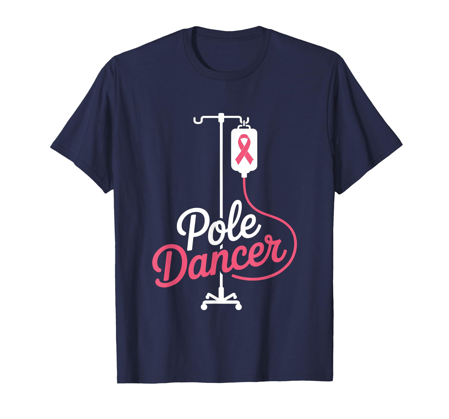 Chemo Day Nurse Nursing Pole Dancer Breast Cancer Fighter T-Shirt