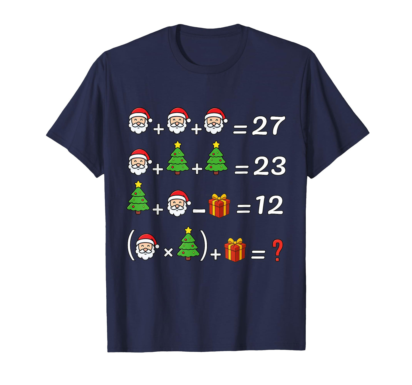 Funny 67 Meme Christmas Math Teacher Santa Six Seven Puzzle T-Shirt