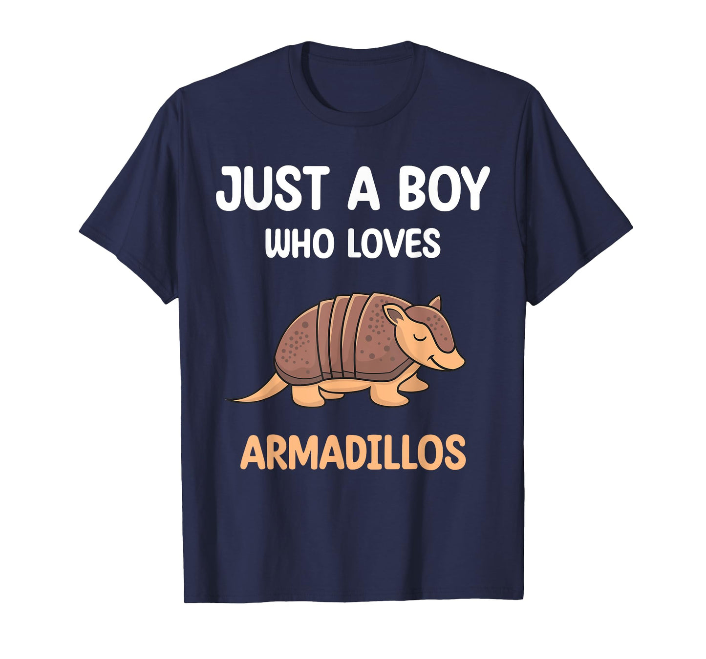 Armadillo Just A Boy Who Loves Armadillos Kids Boys Toddler T-Shirt