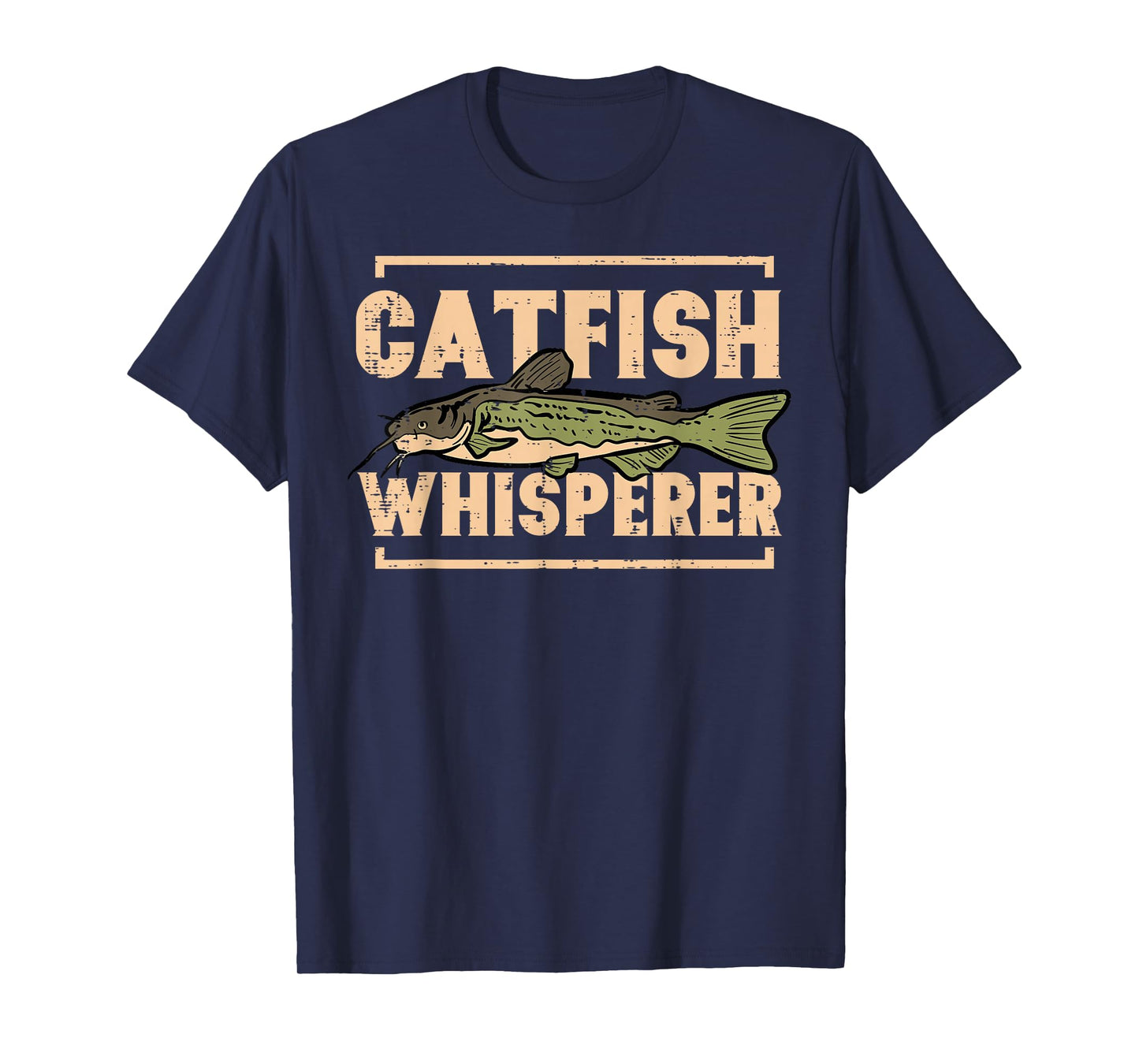 Fishing Catfish Whisperer Funny Fish Lover Men Women Kids T-Shirt