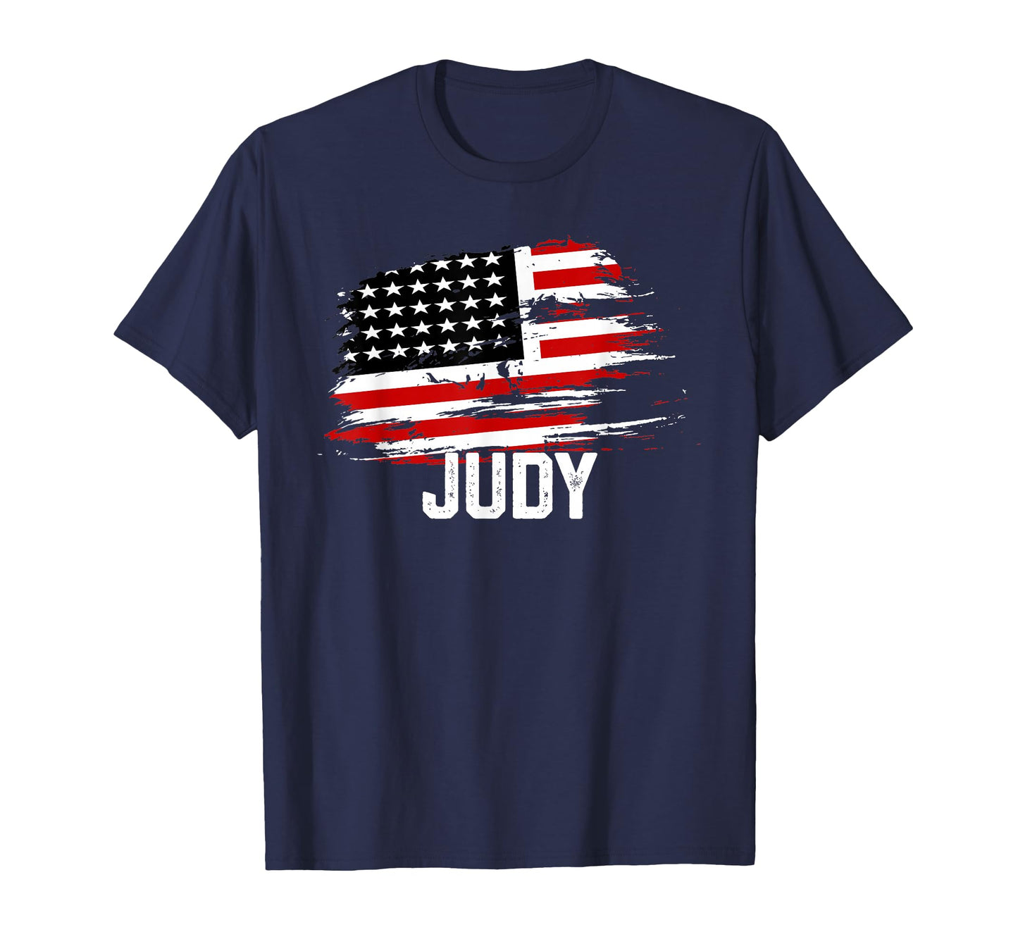 JUDY USA Flag T-Shirt Personalized 4th of July JUDY T-Shirt