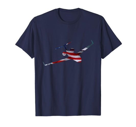 Gulfstream GV American Flag Silhouette T-Shirt