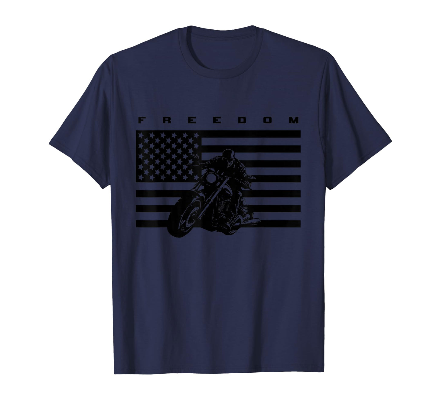 American Flag Motorcycle Apparel - Motorcycle T-Shirt