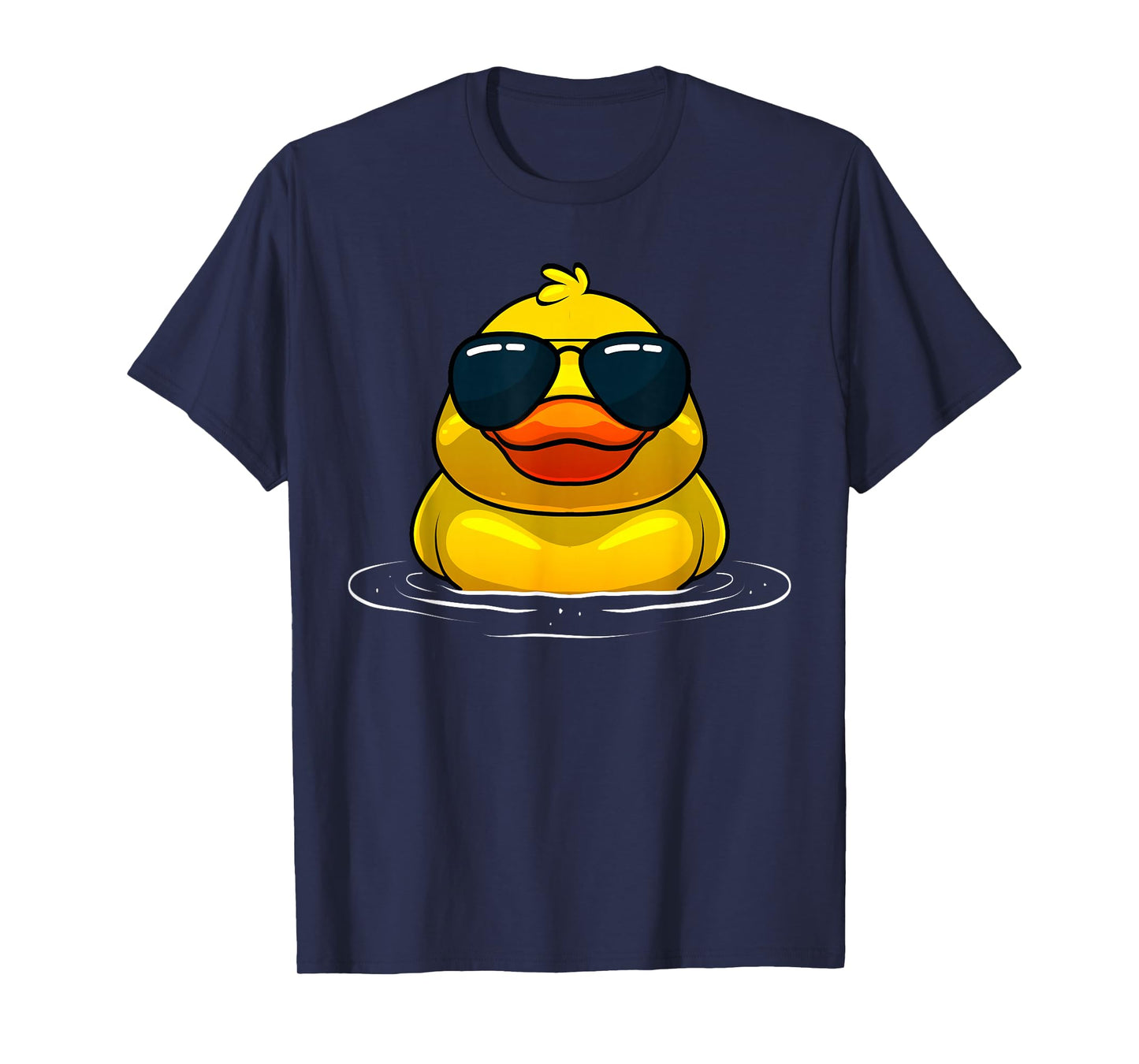 Cool Duck For Men Women Kids Rubber Duck Lovers Sunglasses T-Shirt