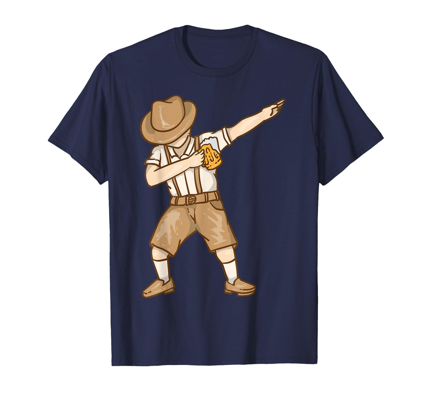 Cool Dabbing German Man with Beer Mug Shirt Oktoberfest Gift T-Shirt