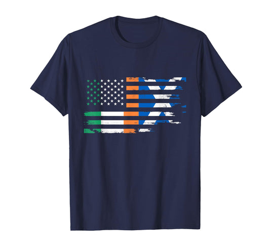 Irish Scottish American Flag of Scotland Ireland Heritage T-Shirt