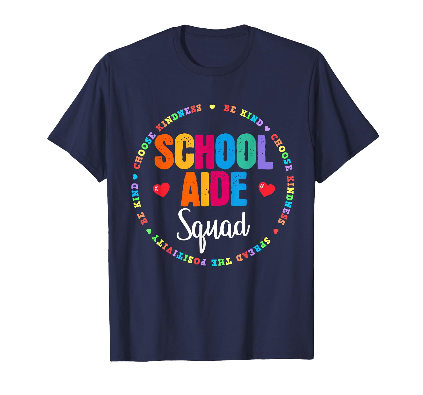 Admin School Aide Squad Funny Back To School Teacher Crew T-Shirt for Men Women Girls Kids