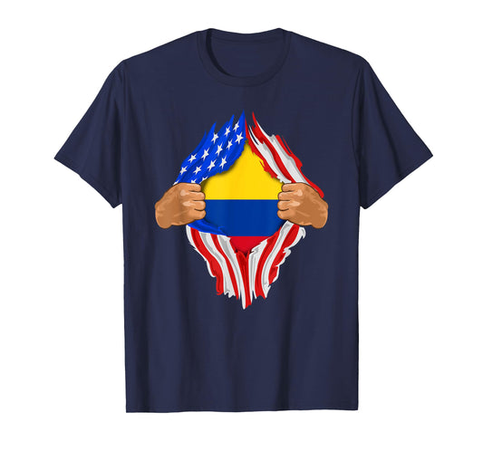 Colombian Blood Inside Me | Colombia Flag Gift T-Shirt