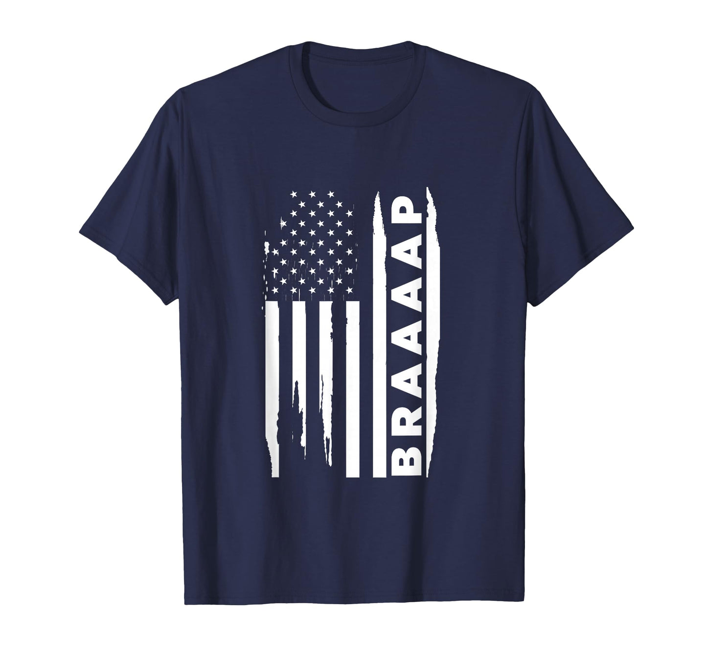 Braap USA Flag USA Motocross Dirt Bike Rider Biker T-Shirt