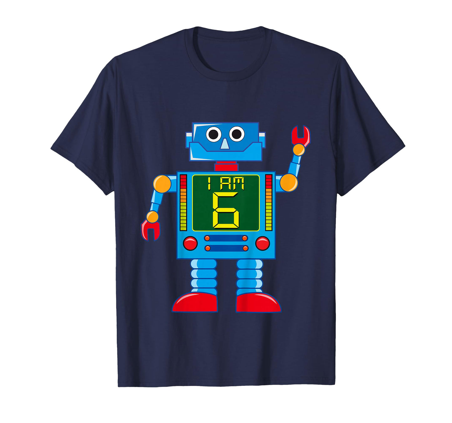 Attention. I am 6 years 6th birthday robot mechanics T-Shirt
