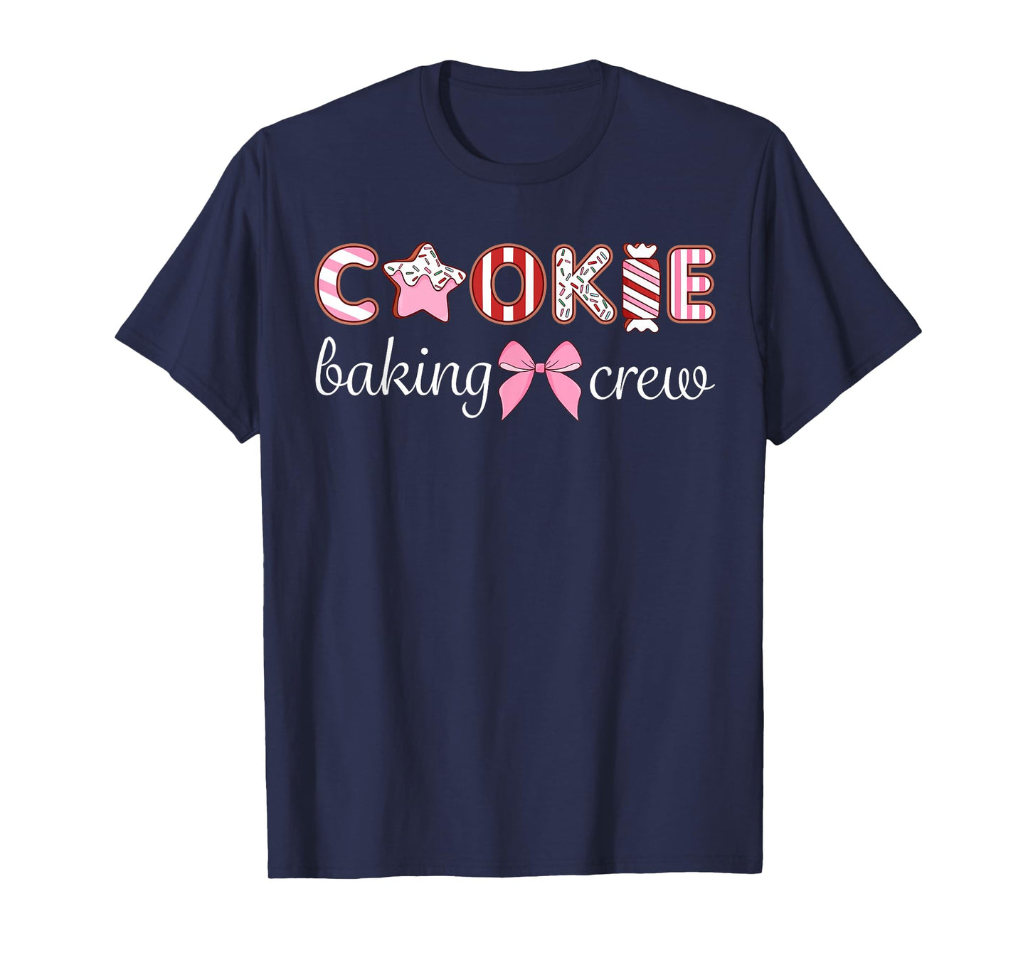 Cookie Baking Crew Bow Cute Theme Family T-Shirt