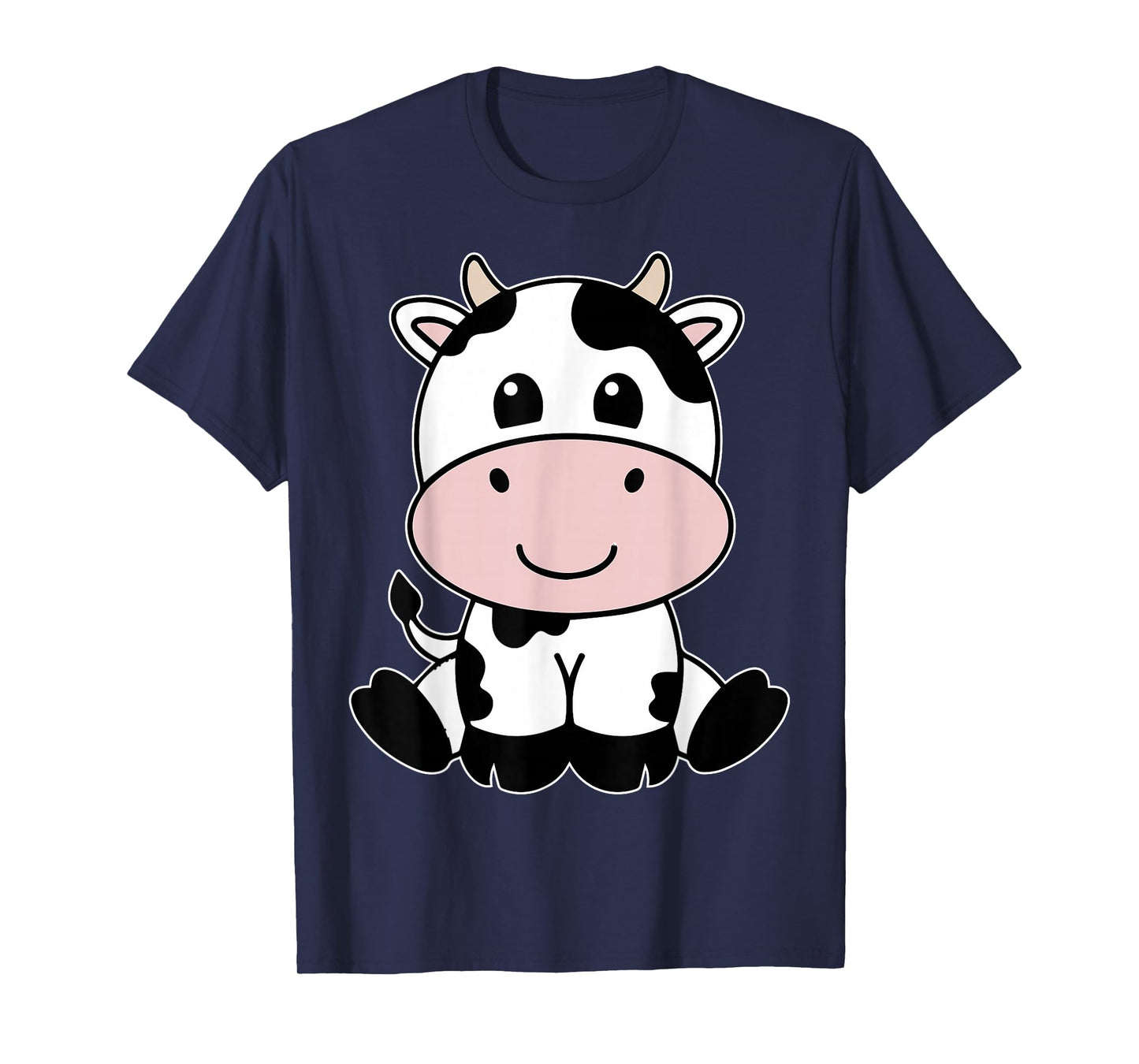 Cute Kawaii Cow Print Black and White Cow Animal T-Shirt