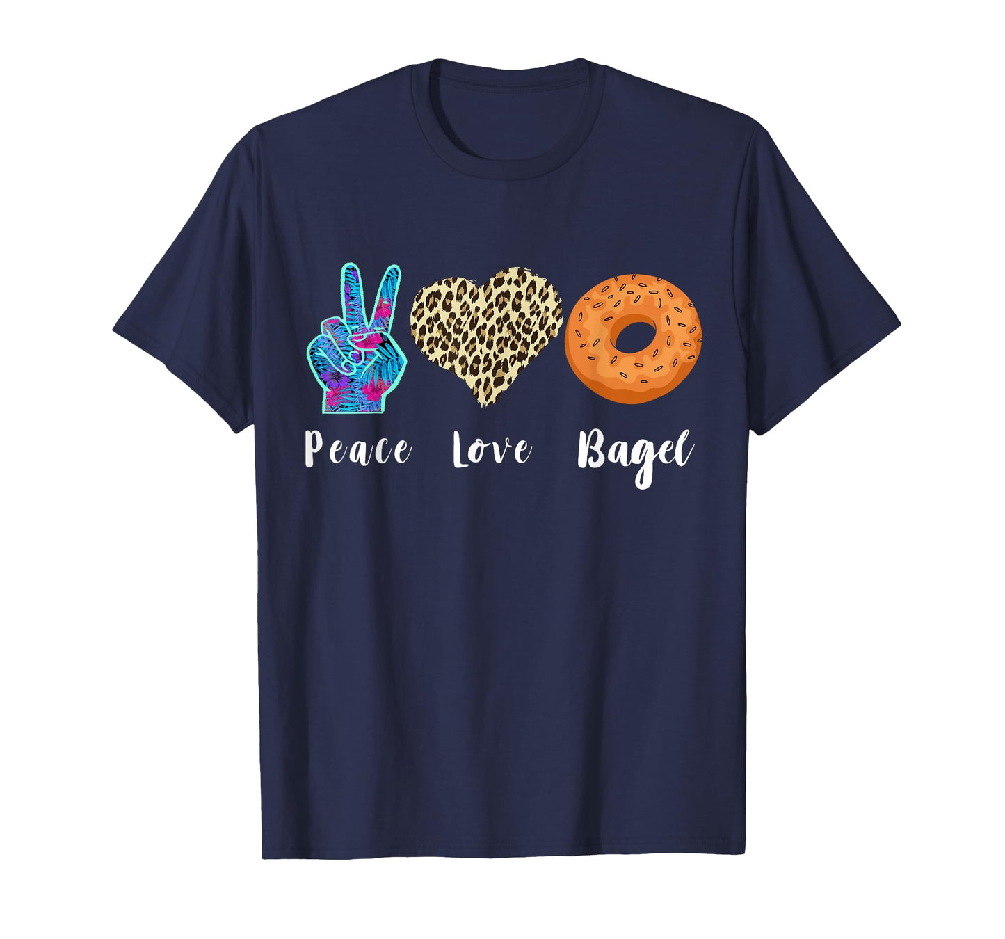 Bagel Love Peace Bagels Baker Dough Baking Bagel Lover T-Shirt