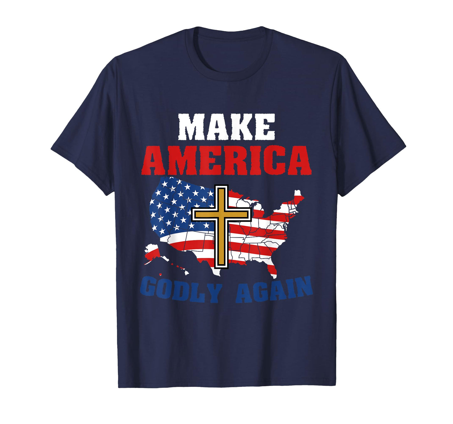 Make america godly again / christian Jesus faith bible, USA T-Shirt