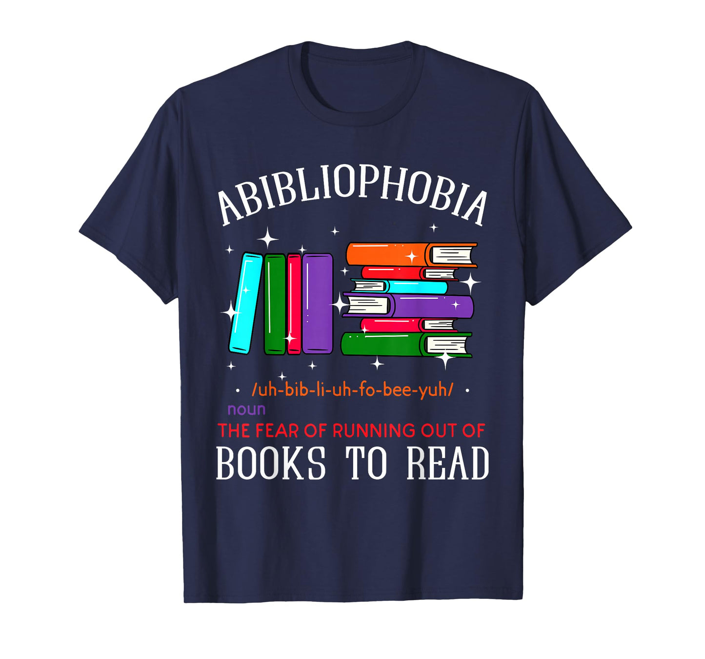 Abibliophobia Bibliophilia Abibliophobia Bibliophilia Anxiety T-Shirt