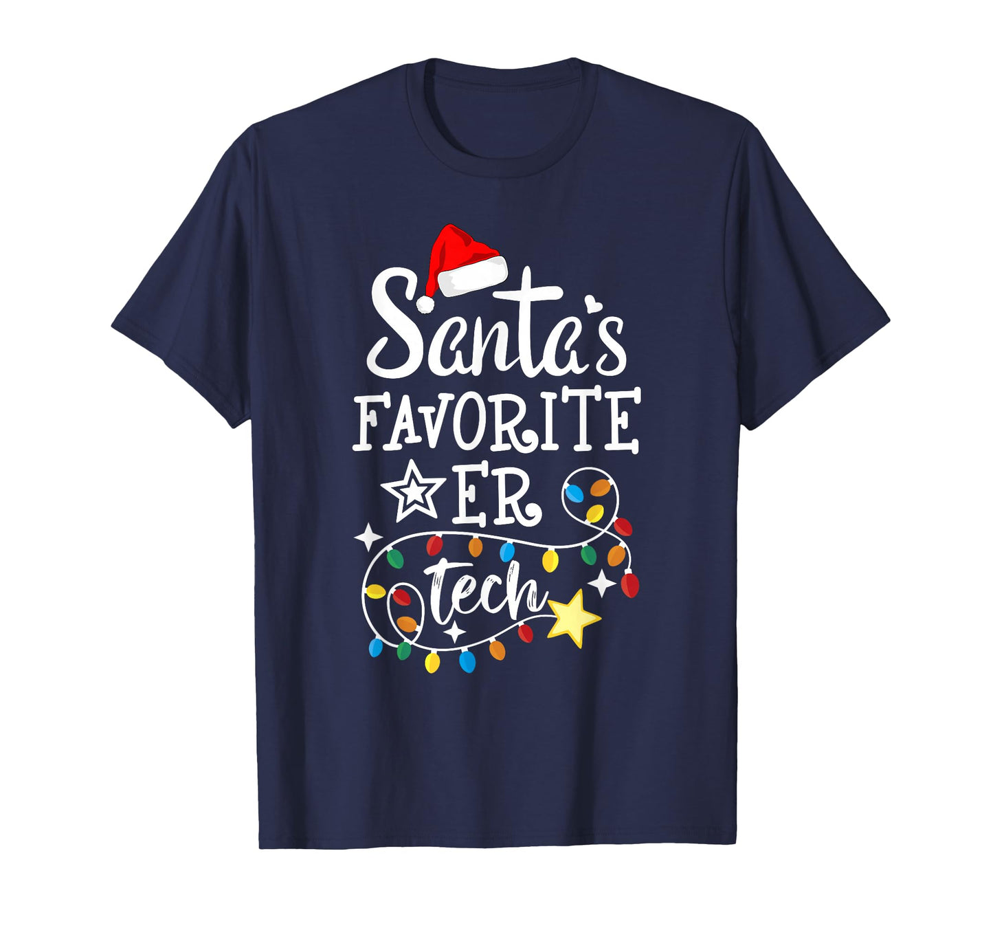 Christmas Emergency Room Technician Santa's Favorite ER Tech T-Shirt