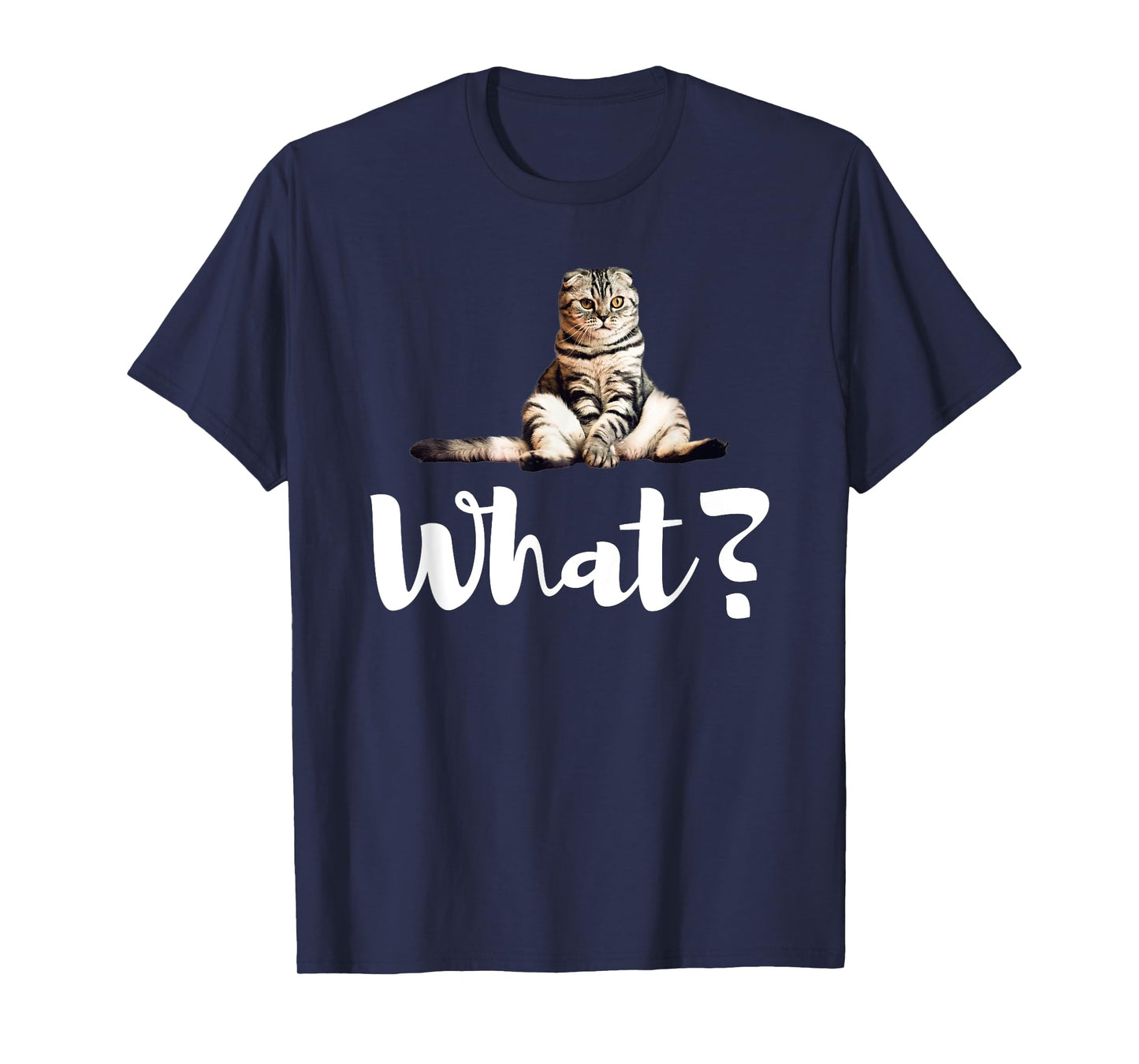 Scottish Fold Cats Funny What Cute Kitten Gifts T-Shirt