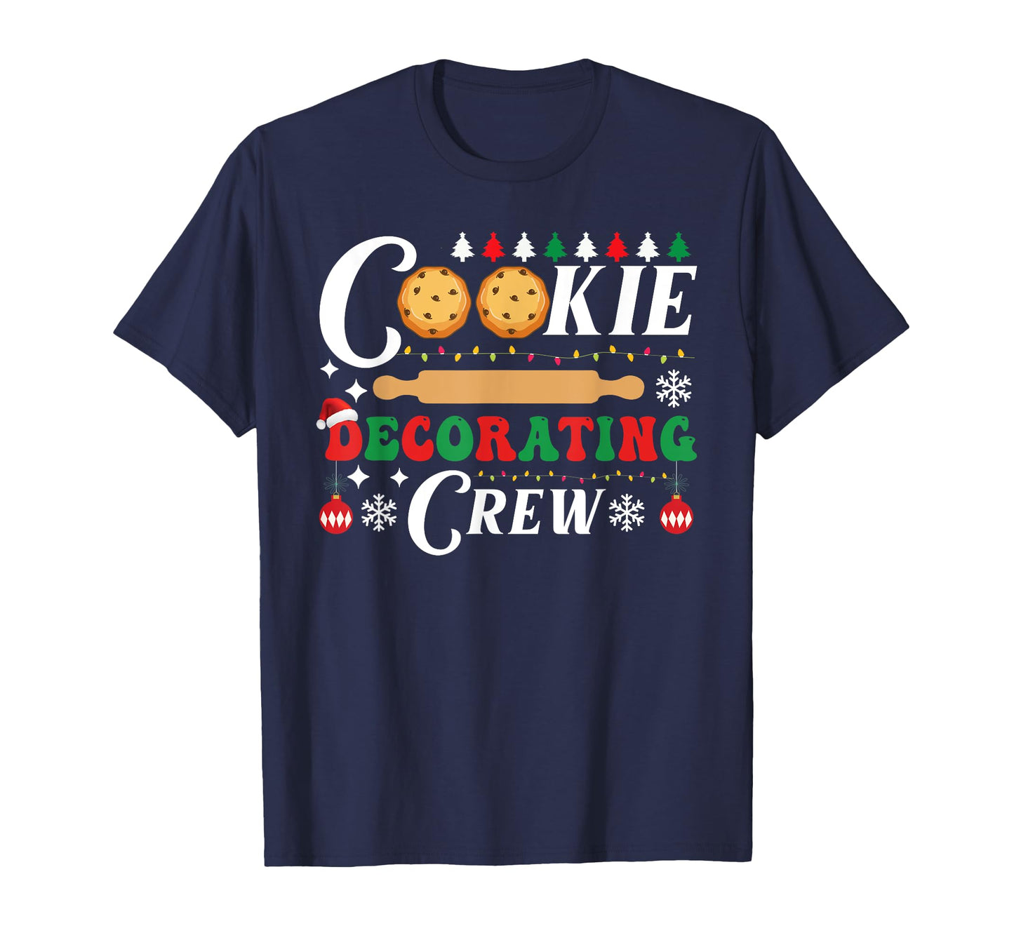Cookie Decorating Crew Funny Christmas Baking Bakers Pajama T-Shirt