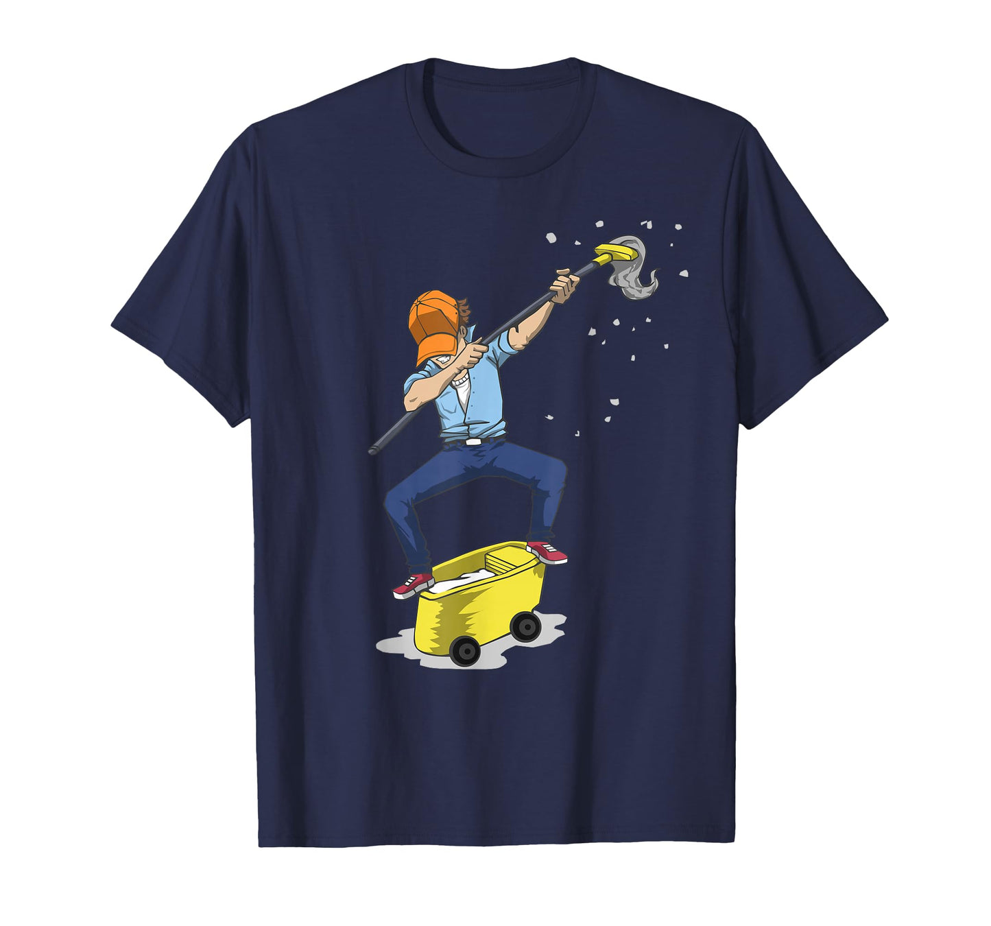 Dabbing Janitor Tshirt, Funny Dancing Gift for Custodian T-Shirt