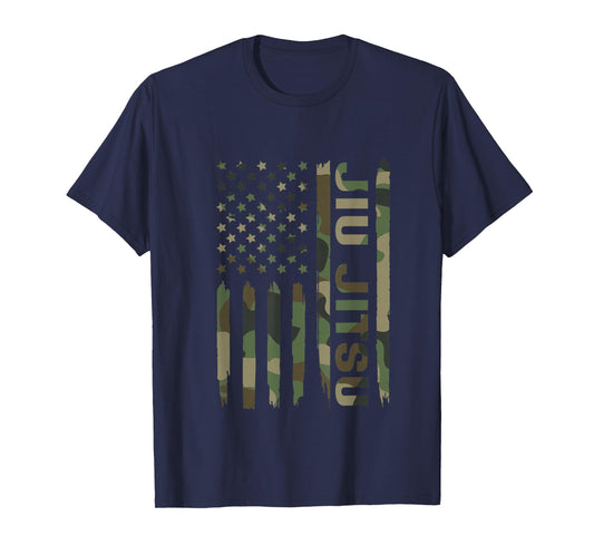 Jiu Jitsu American Flag Camo Jiu-Jitsu T-Shirt
