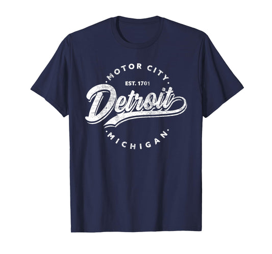 Classic Michiganians Vintage Detroit Motor City Michigan MI T-Shirt