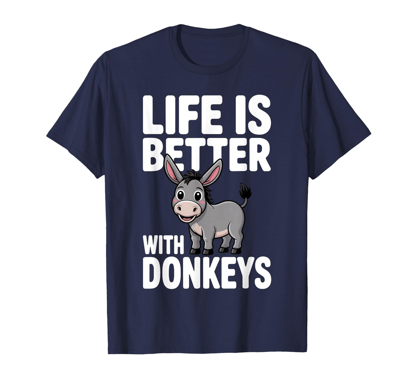 Cute Donkey Design for Men Women Pet Animal Donkey Lovers T-Shirt
