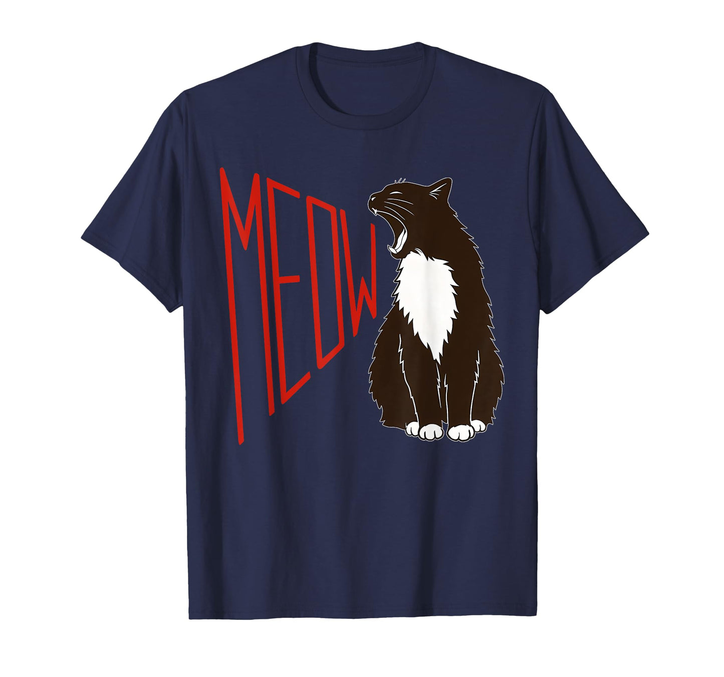 Cute Cat MEOW Animal Silhouette Cats Pet Lover Men Women Kid T-Shirt