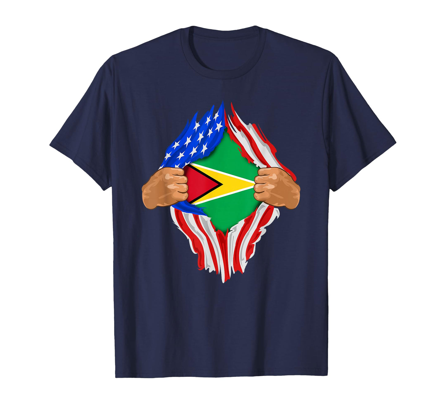 Guyanese Blood Inside Me T-Shirt | Guyana Flag Gift T-Shirt