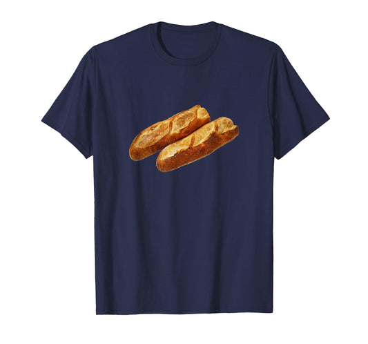Cool Big bread Baguette loaf bakery Baking food T-Shirt