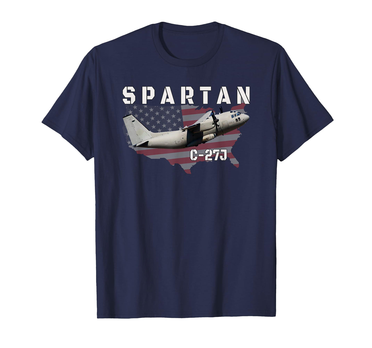 C-27J Spartan Military Transport Aircraft Aviation Pilot T-Shirt