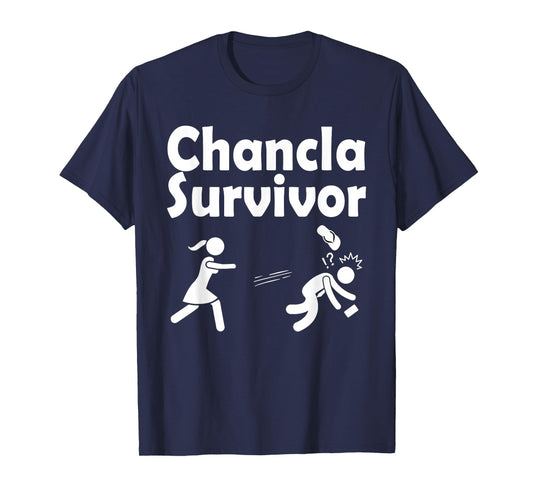 Funny Spanish Chancla Survivor Puerto Rican Puerto Rico T-Shirt