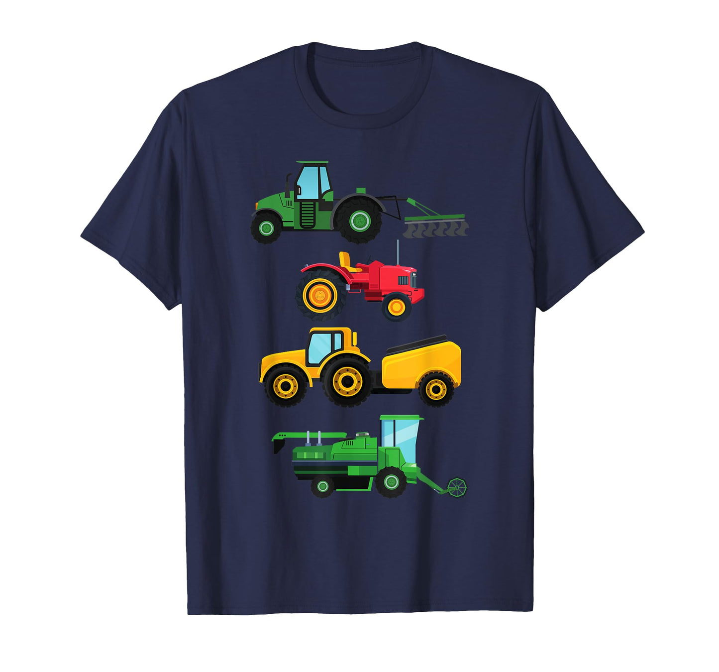 4 Tractors & Agricultural Machinery Combine Harvesters Boys Gift T-Shirt