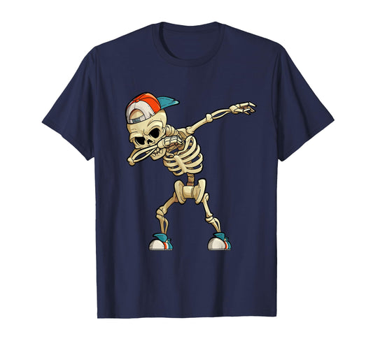 Dabbing Skeleton Funny Dab Kids Dabbing T-Shirt
