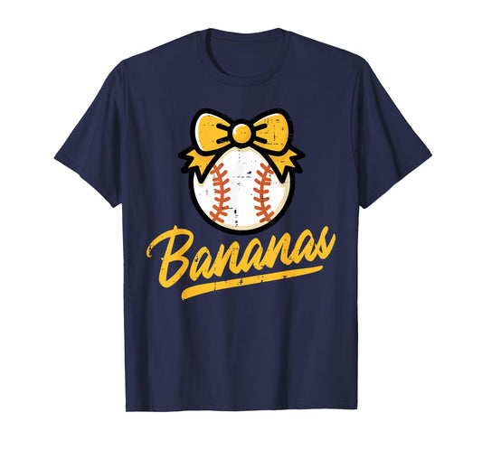Banana Coquette Bow Cute Girls Kids Women T-Shirt