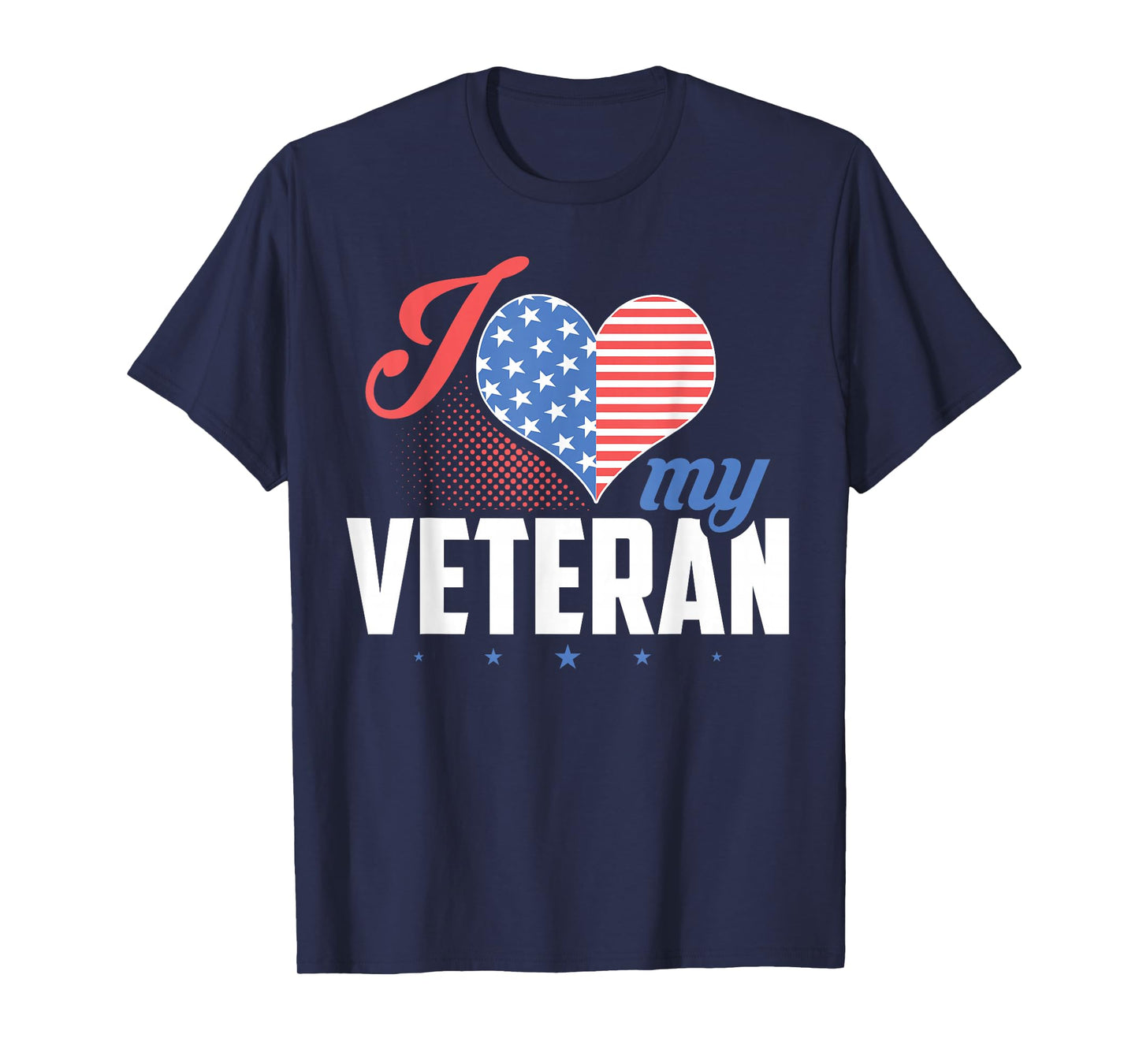 I Love My Veteran Heart T-Shirt