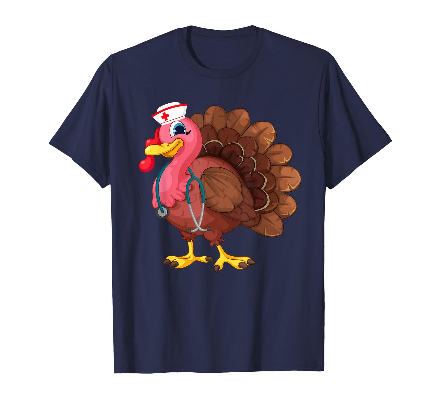 Cute Nurse Gifts Turkey Funny Thanksgiving Doctor Nursung T-Shirt