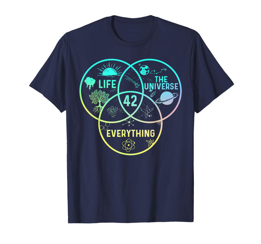 42 Answer To Life The Universe And Everything Funny Design T-Shirt