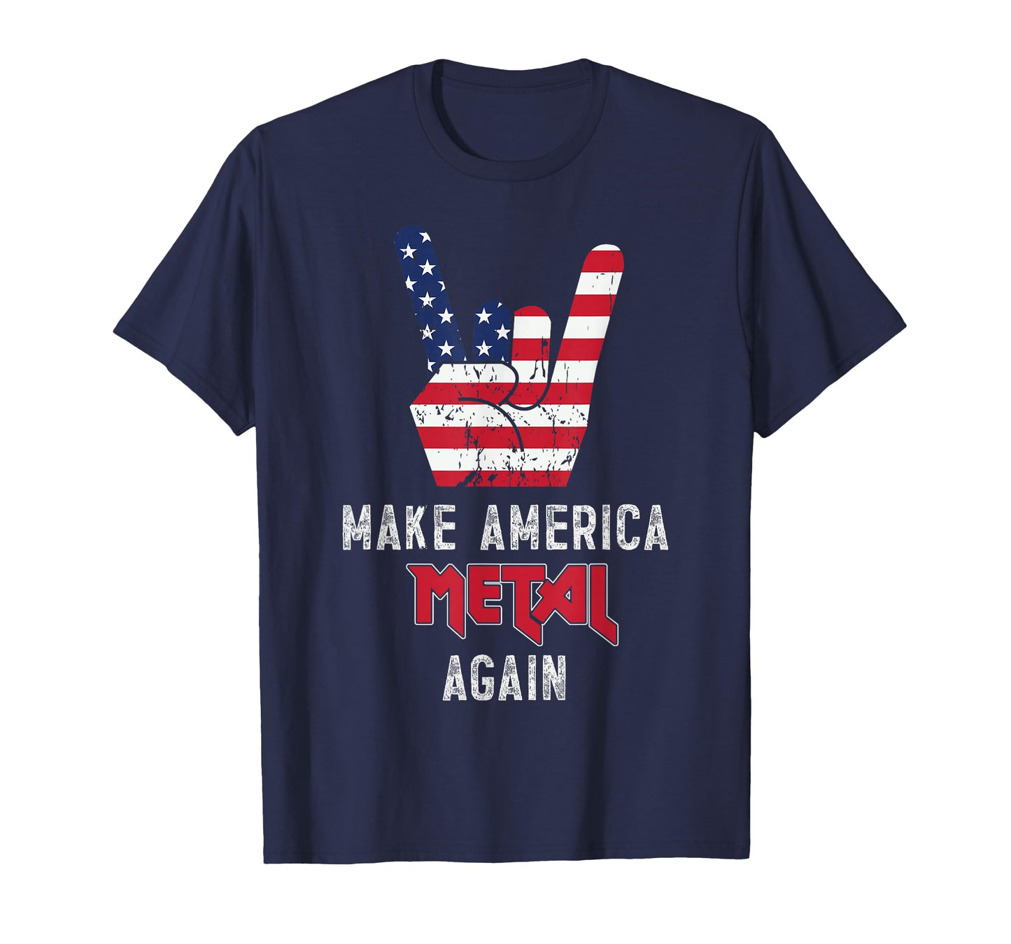 Heavy Metal Rock Music USA Make America Metal Again T-Shirt