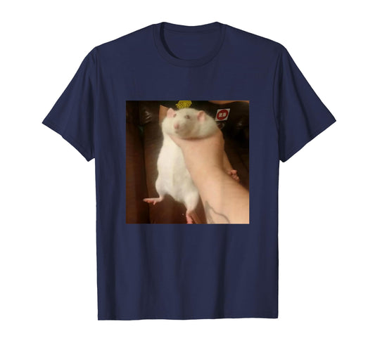 Cute Fat Rat Being Grabbed Meme T-Shirt
