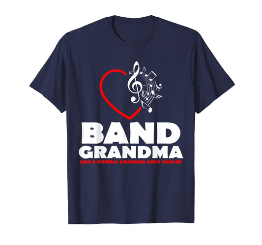 Funny Marching Band Grandma Music Lover Percussion Mom Gift T-Shirt