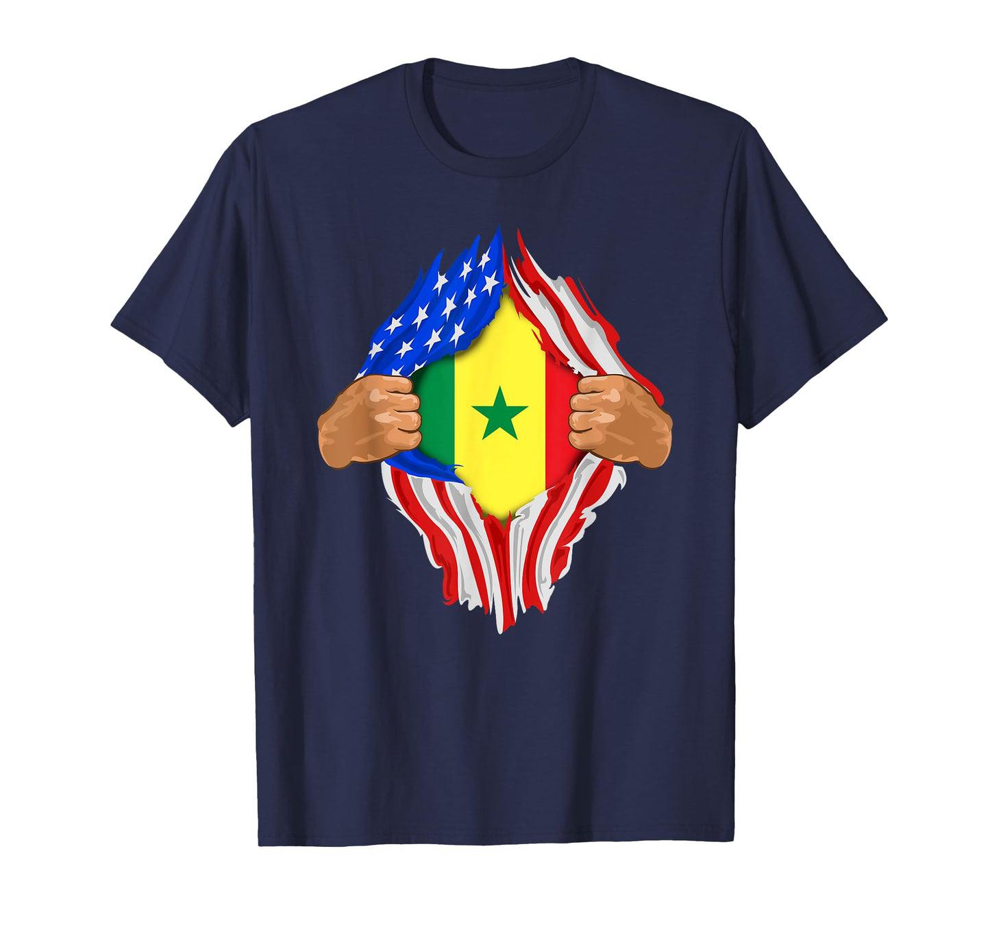 Senegalese Blood Inside Me | Senegal Flag Gift T-Shirt
