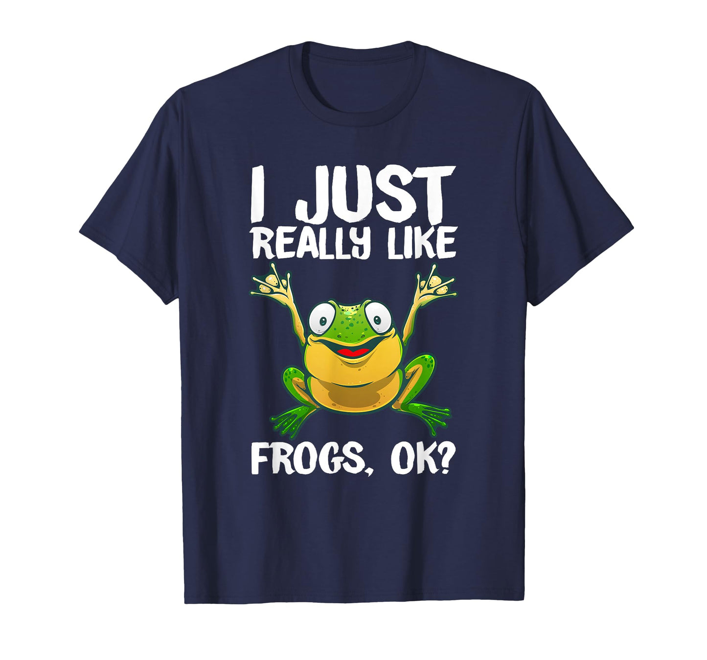 Funny Frog Gift for Kids Men Women Cool Tadpole Frog Lover T-Shirt Small