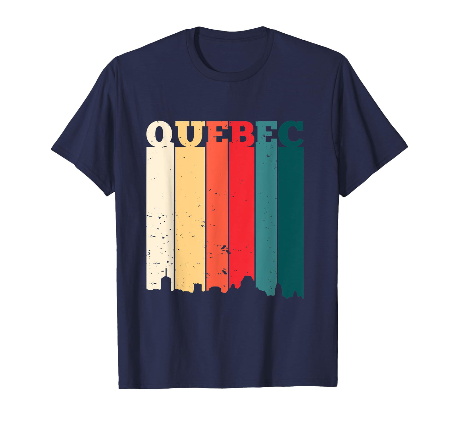Quebec Skyline Canada Pride Vacation Travel Canadian Gift T-Shirt