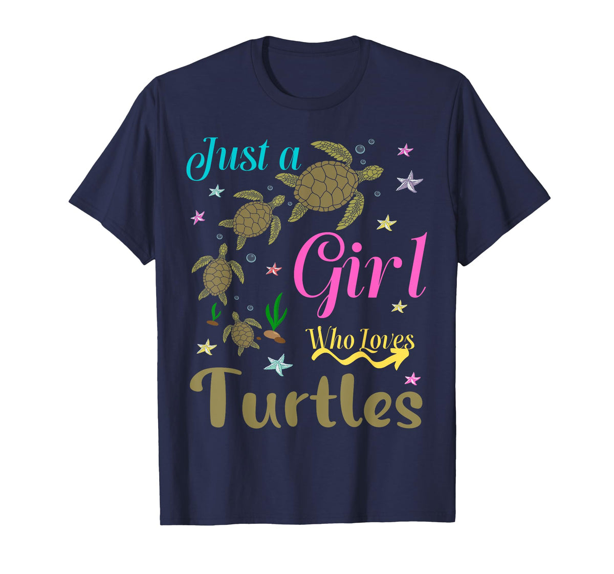 Turtles Squad For Girl Turtle Sea Reptile Pyjamas For Girls T-Shirt