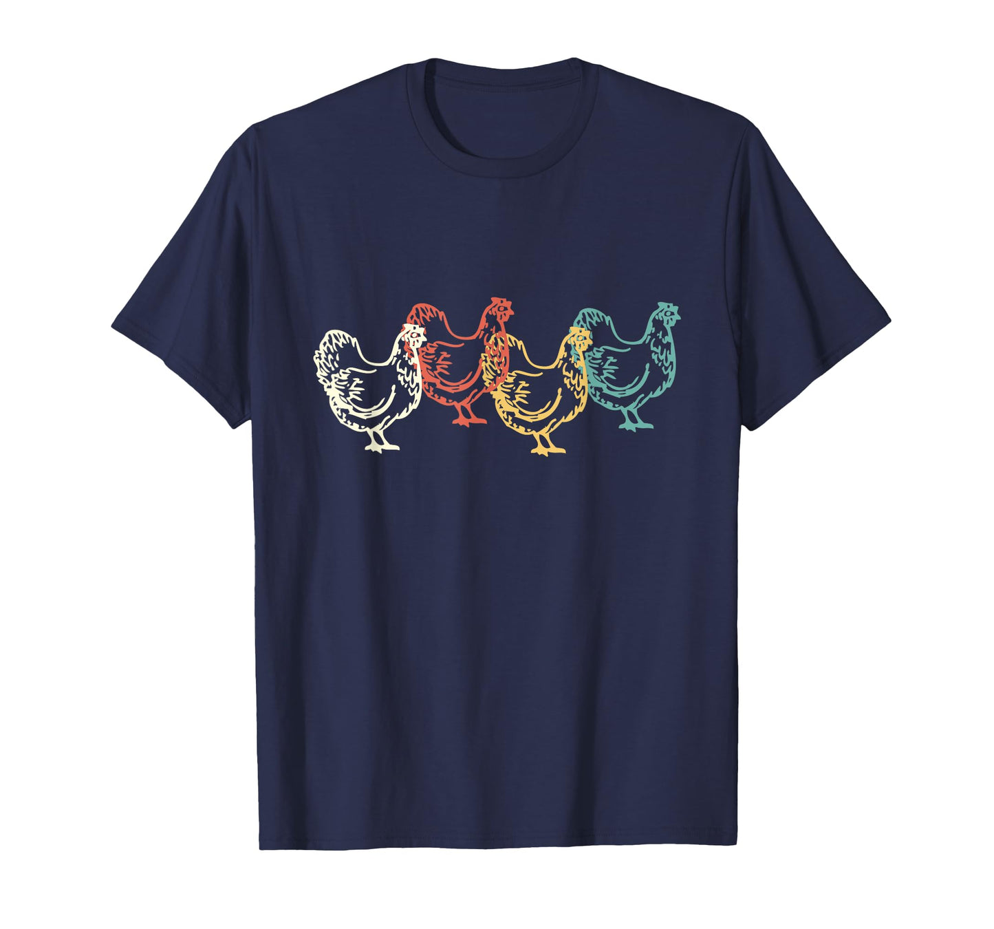 Chicken Vintage T Shirt Funny Poultry Farmer Gifts Tee Man W T-Shirt