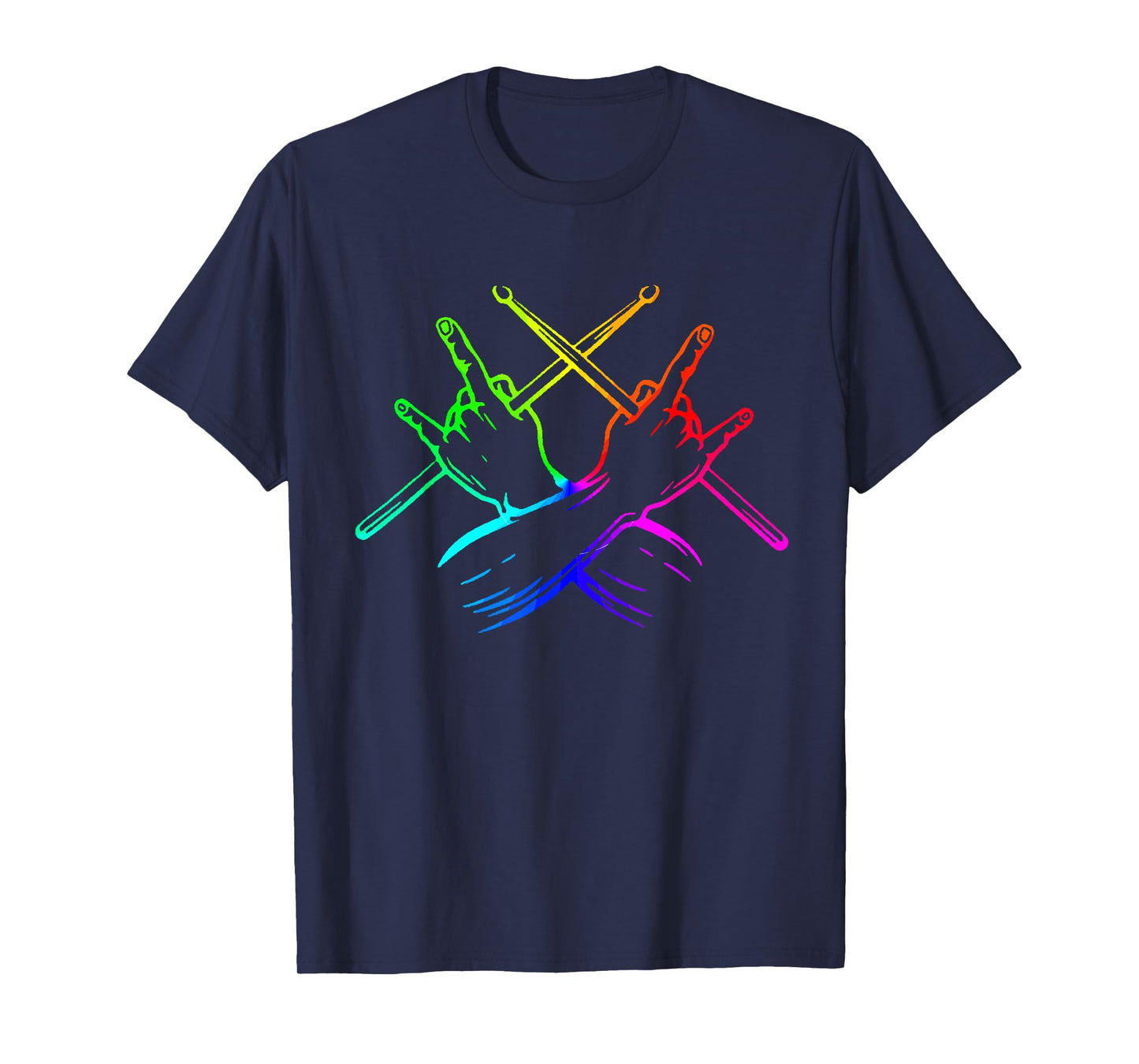 Drummer Tshirts For Men Boys Drumming Band Rock 'n' Roll T-Shirt