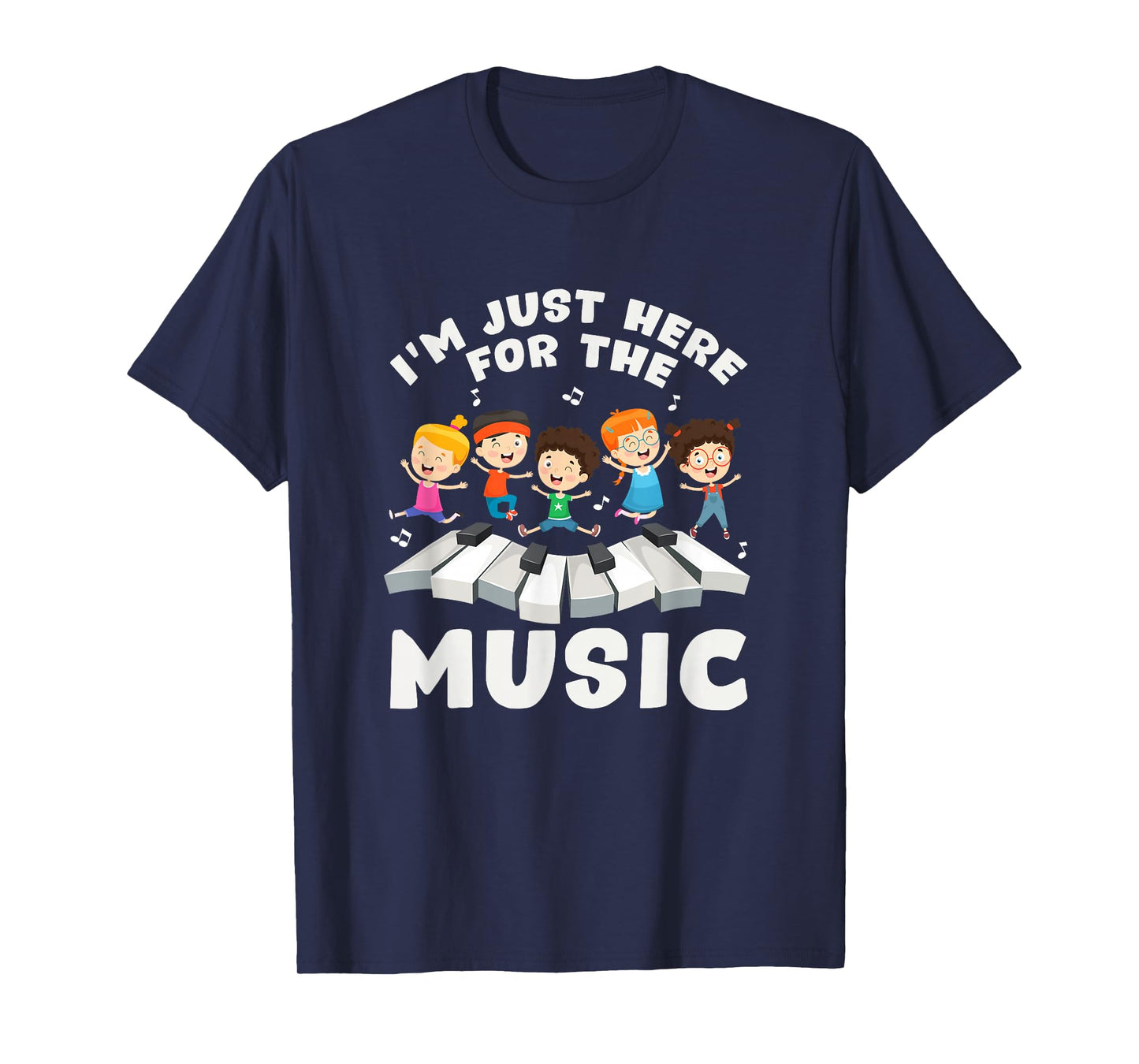 Back To School Teacher Im Just Here For The Music T-Shirt