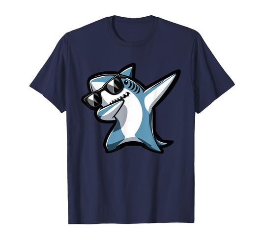 Cool Dabbing Shark Sunglasses Sea Animal Birthday Parties T-Shirt