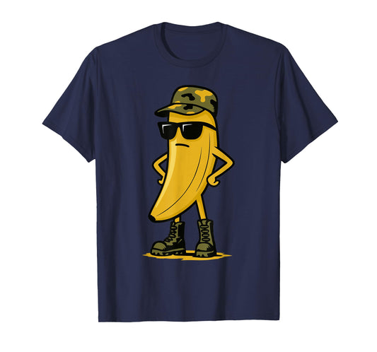 Banana Camo Sunglasses Camouflage Funny Boys Camo Banana T-Shirt